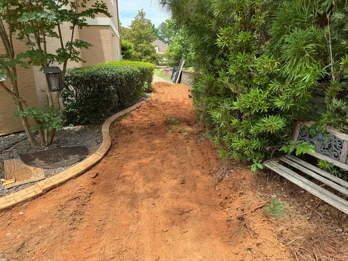 Kingdom Builders preparing a residential site for a concrete project